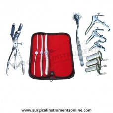 Hegar uterine dilator 3 pieces set,3-4, 7-8, 13-14, pinwheel, mathieu, grave 3pcs, collin 3pcs